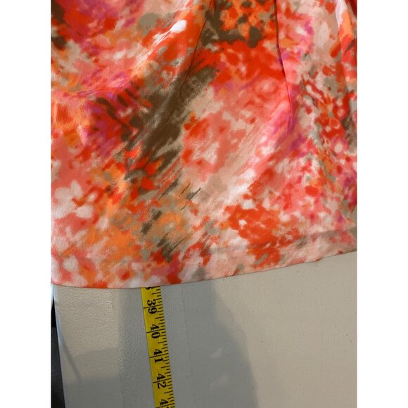 Jessica Howard Sleeveless Floral Dress w/ Belt Cowl Neck Multicolor Size 10 - Picture 5 of 9